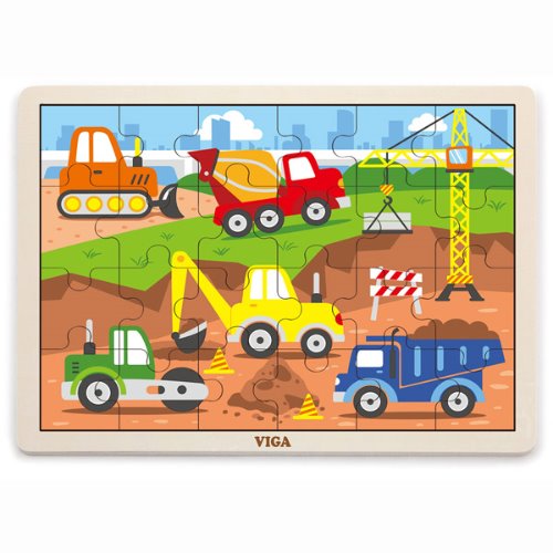 VIGA 24피스 퍼즐-중장비하바24