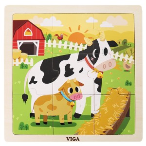 VIGA 9피스 퍼즐 - 젖소하바24