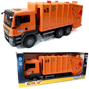 브루더 MAN TGS 청소 트럭(오렌지)하바24