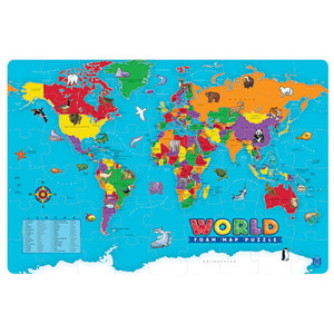 러닝리소스 대형 세계 지도 퍼즐하바24